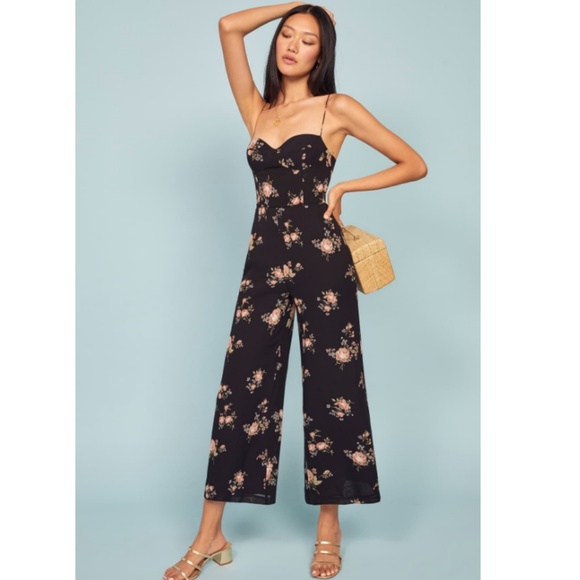 REFORMATION Portia Jumpsuit Size 10 - Picture 2 of 7